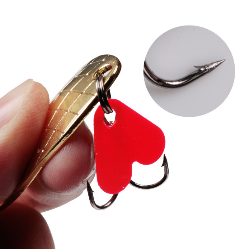 1PCS Metal Jigging Spinner Spo - مراجعة Fishing Hook Treble وسعره