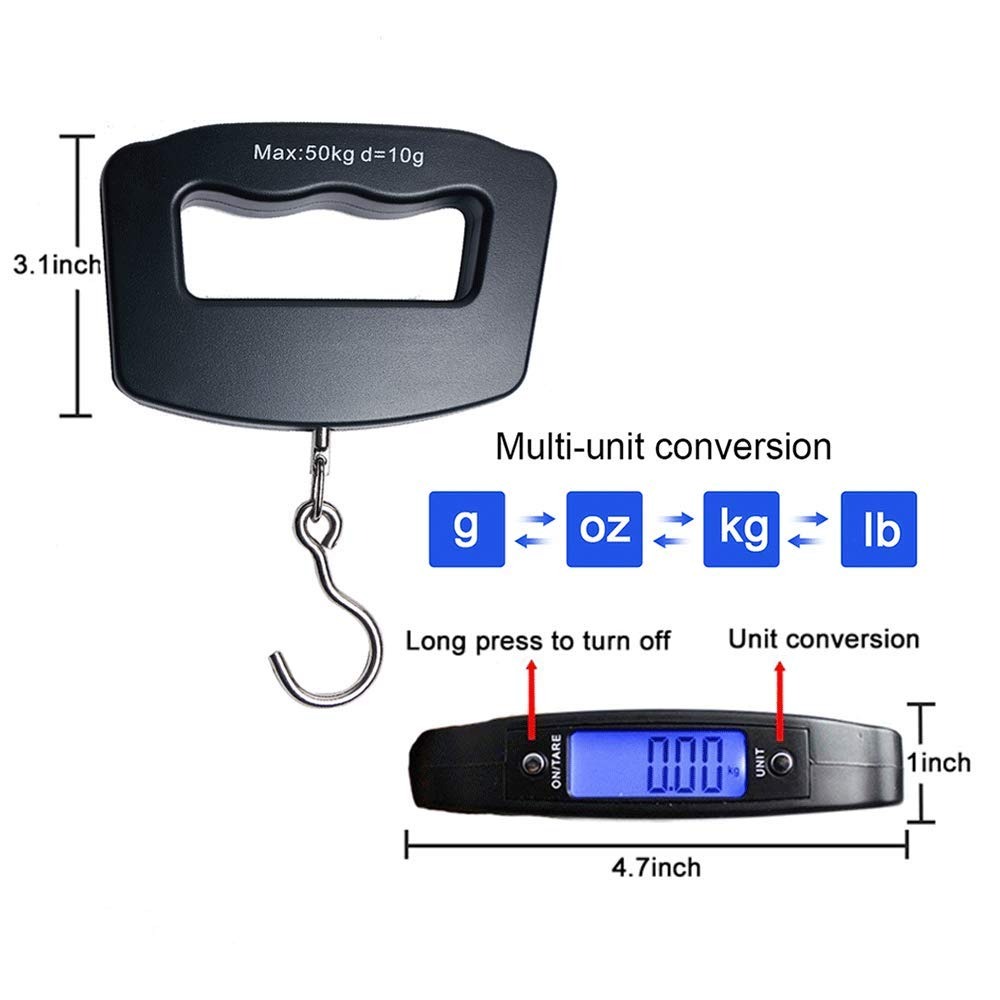 50kg Portable Handheld Digital - مراجعة Fishing Hook Stainless Steel وسعره