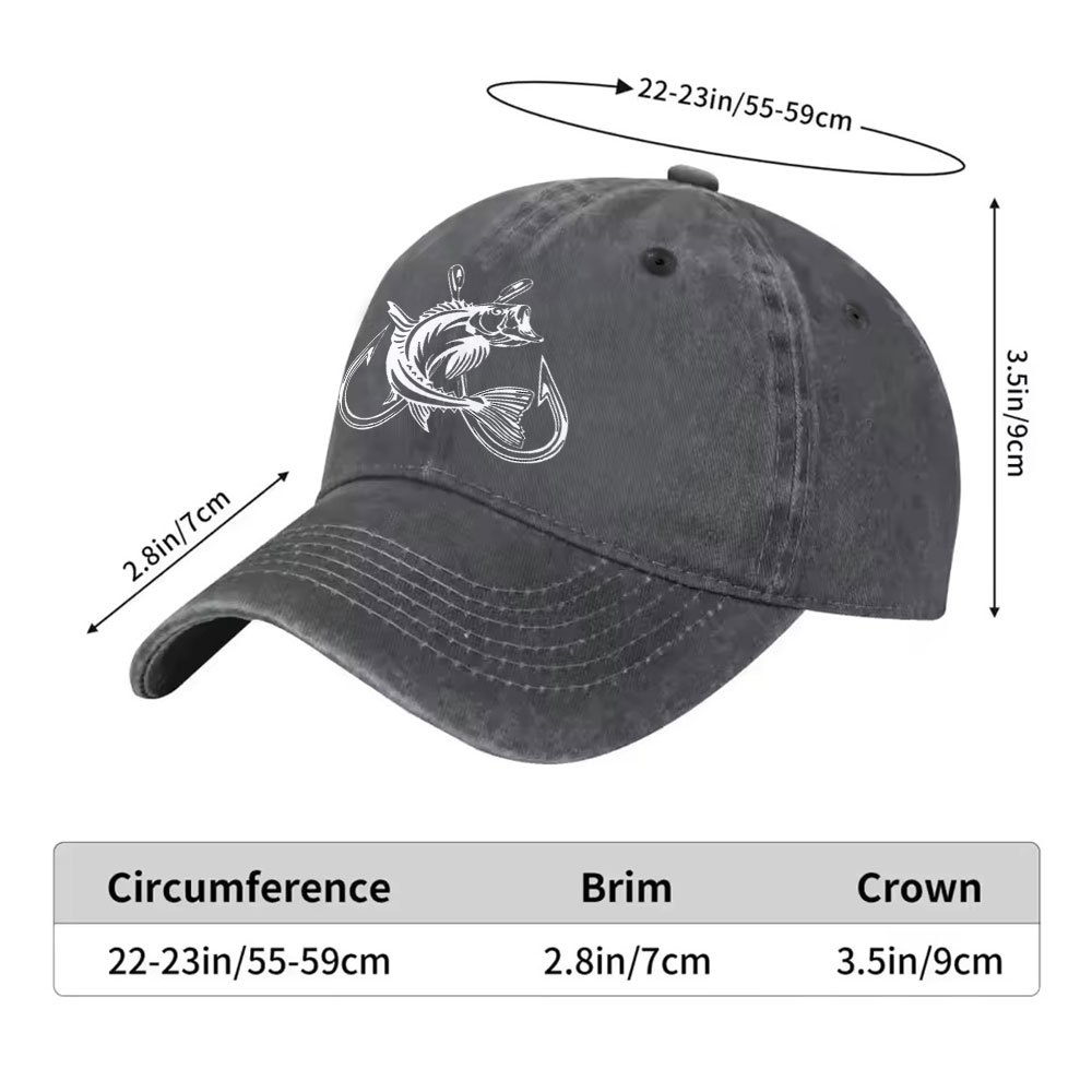 Bass Fishing Hook Graphic Wash - مراجعة Fishing Hook Size وسعره