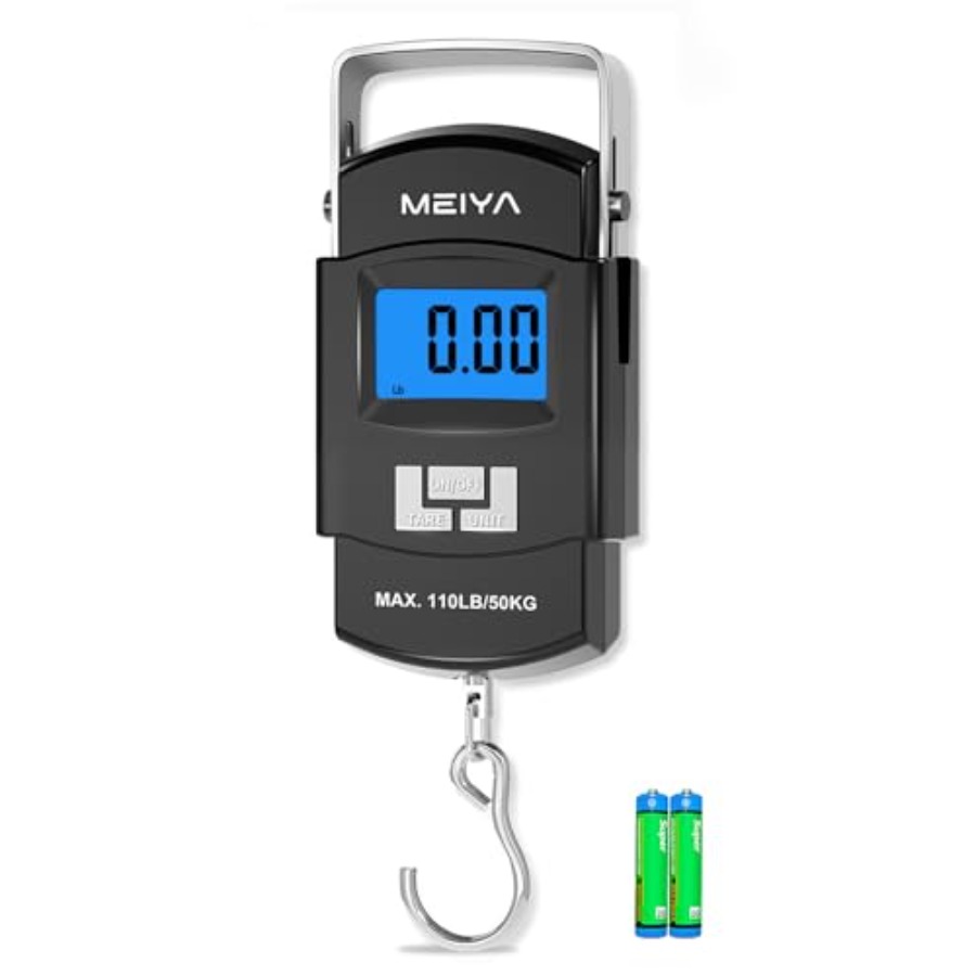 Fish Scale 110lb/50kg Digital  - مراجعة Fishing Hook Stainless Steel وسعره