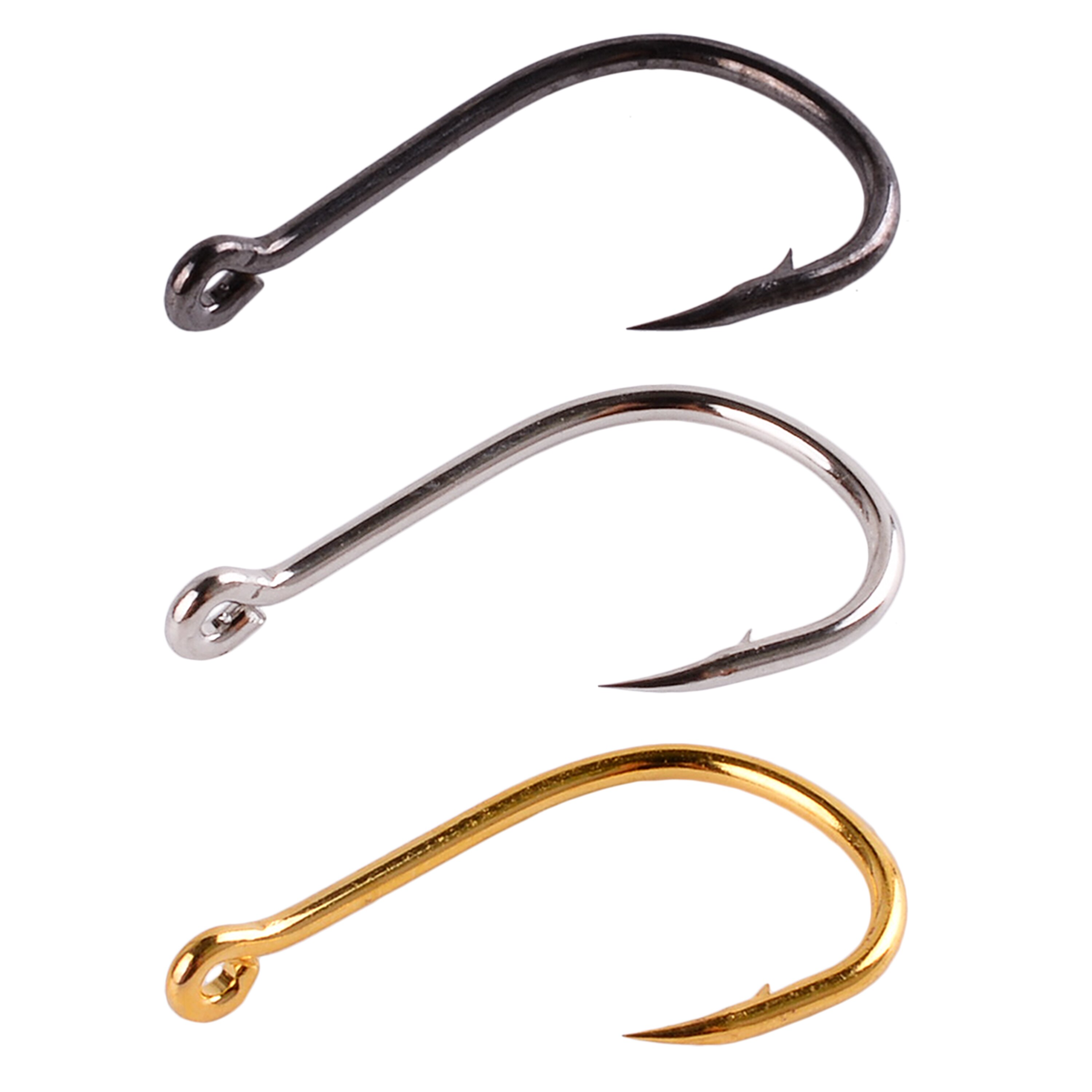 New【100Pcs Fishing Hooks Set C - مراجعة Fishing Hook Circle وسعره
