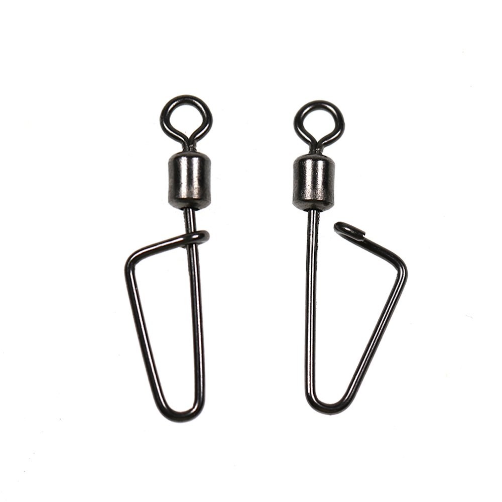 20PCS #12 -1/0 Rolling Swivel  - مراجعة Fishing Hook Stainless Steel وسعره