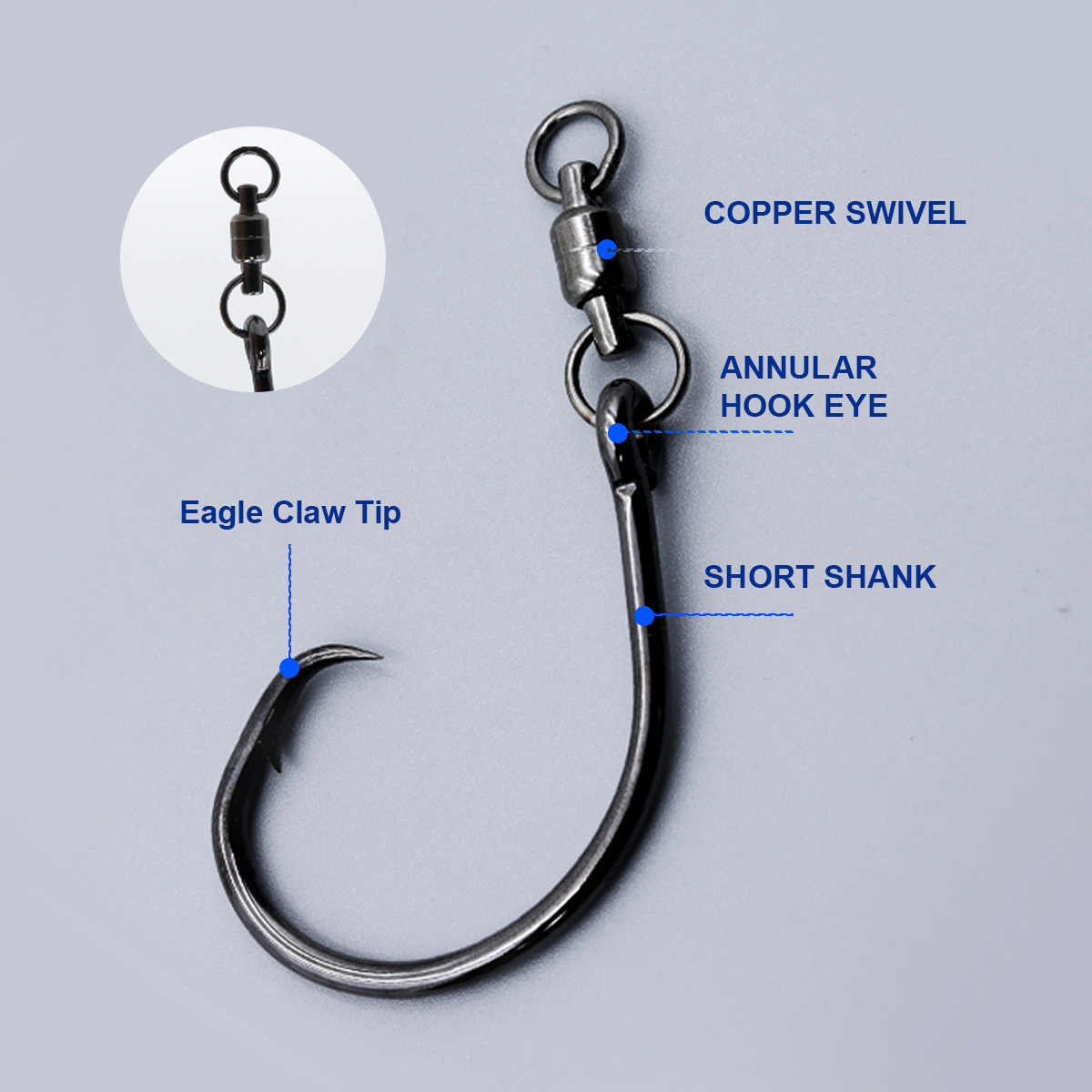 ZYZHE 3/6/9pcs Circle Hooks Wi - مراجعة Fishing Hook Barbless وسعره