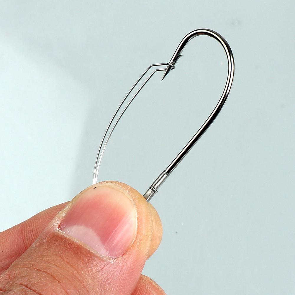 10Pcs/box Fishing Wacky Weedle - مراجعة Fishing Hook Box وسعره