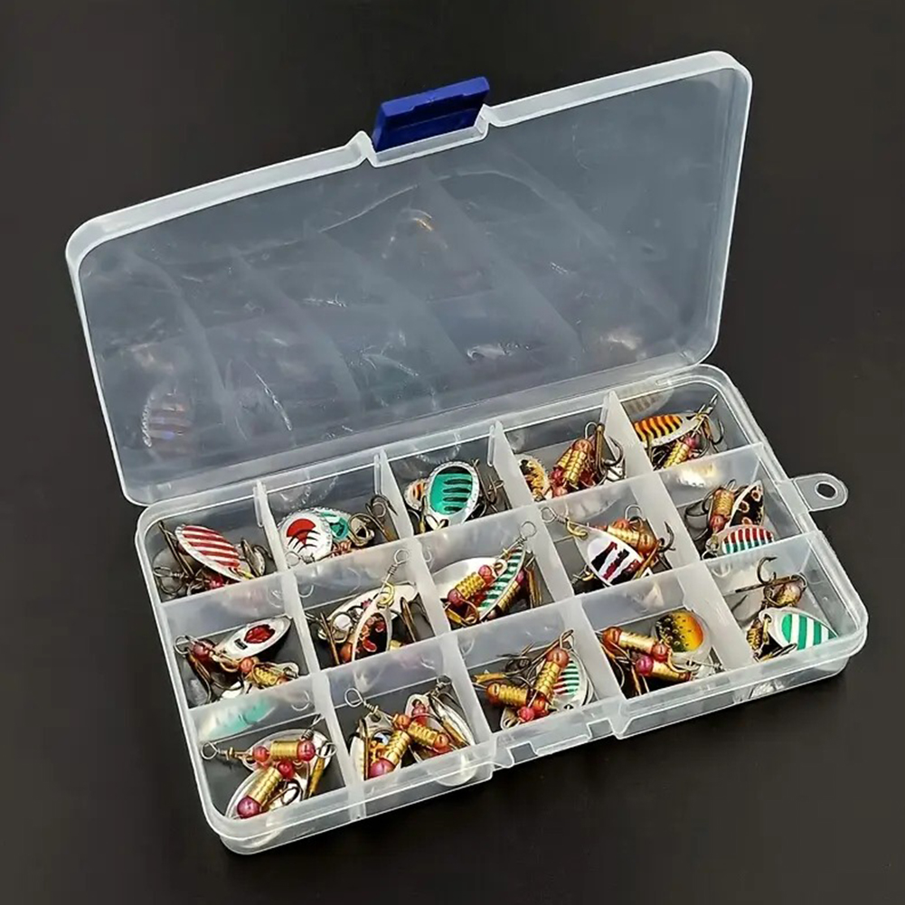 30pcs Metal Spoon Spinner Fish - مراجعة Fishing Hook Treble وسعره
