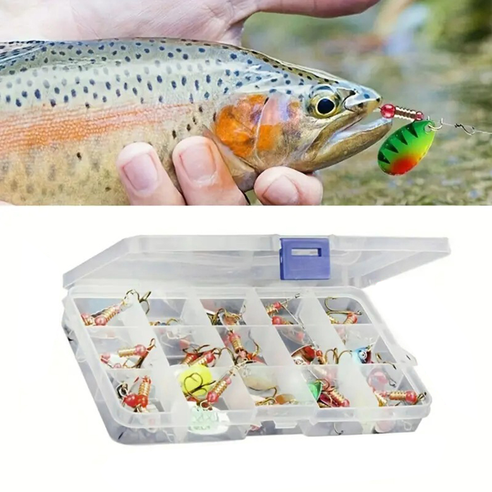 30pcs Metal Spoon Spinner Fish - مراجعة Fishing Hook Treble وسعره