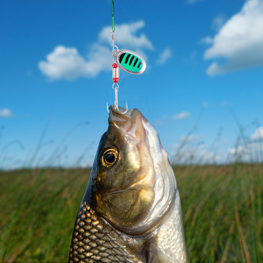 30pcs Metal Spoon Spinner Fish - مراجعة Fishing Hook Treble وسعره