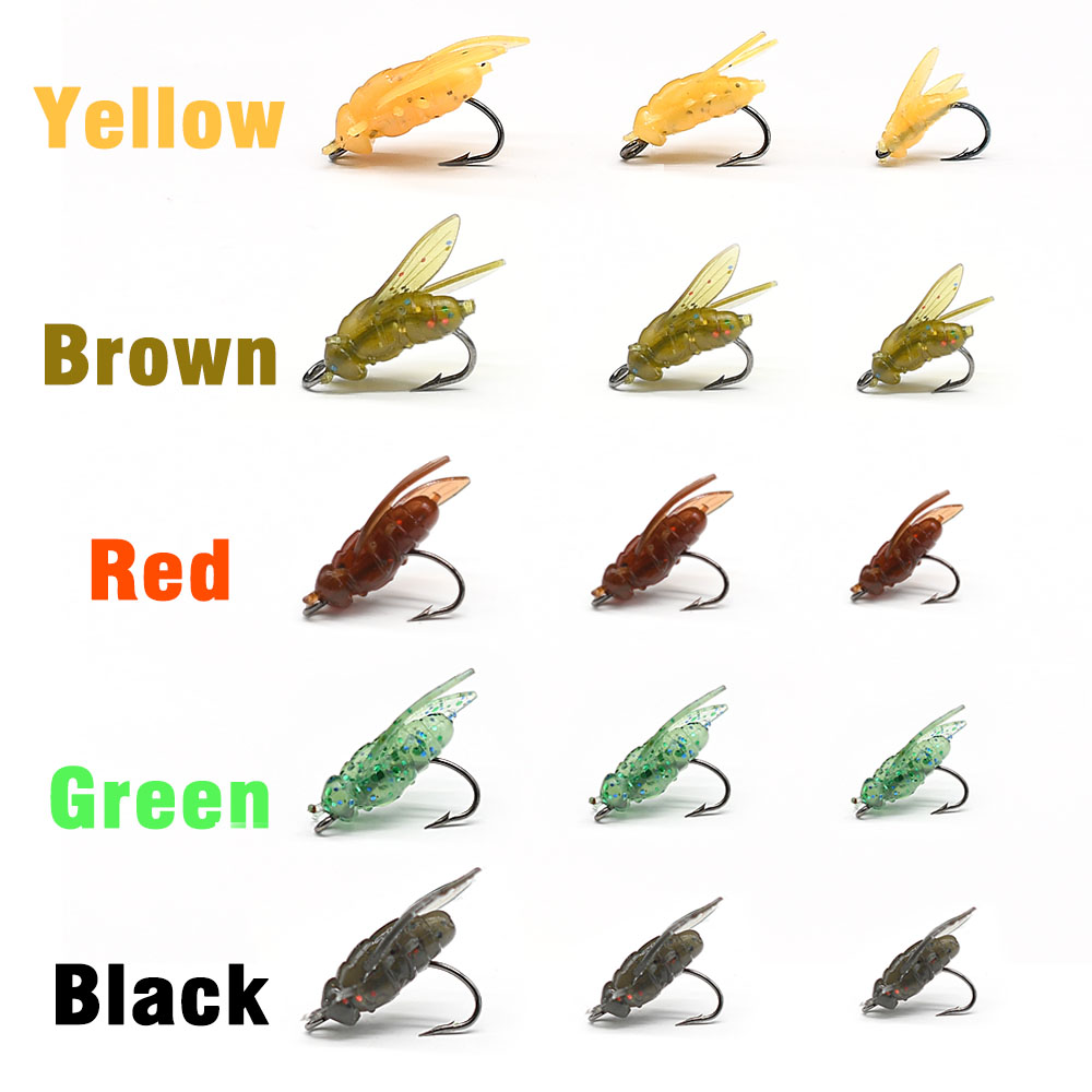 10Pcs Artificial Bionic Fly In - مراجعة Fishing Hook Assortment وسعره