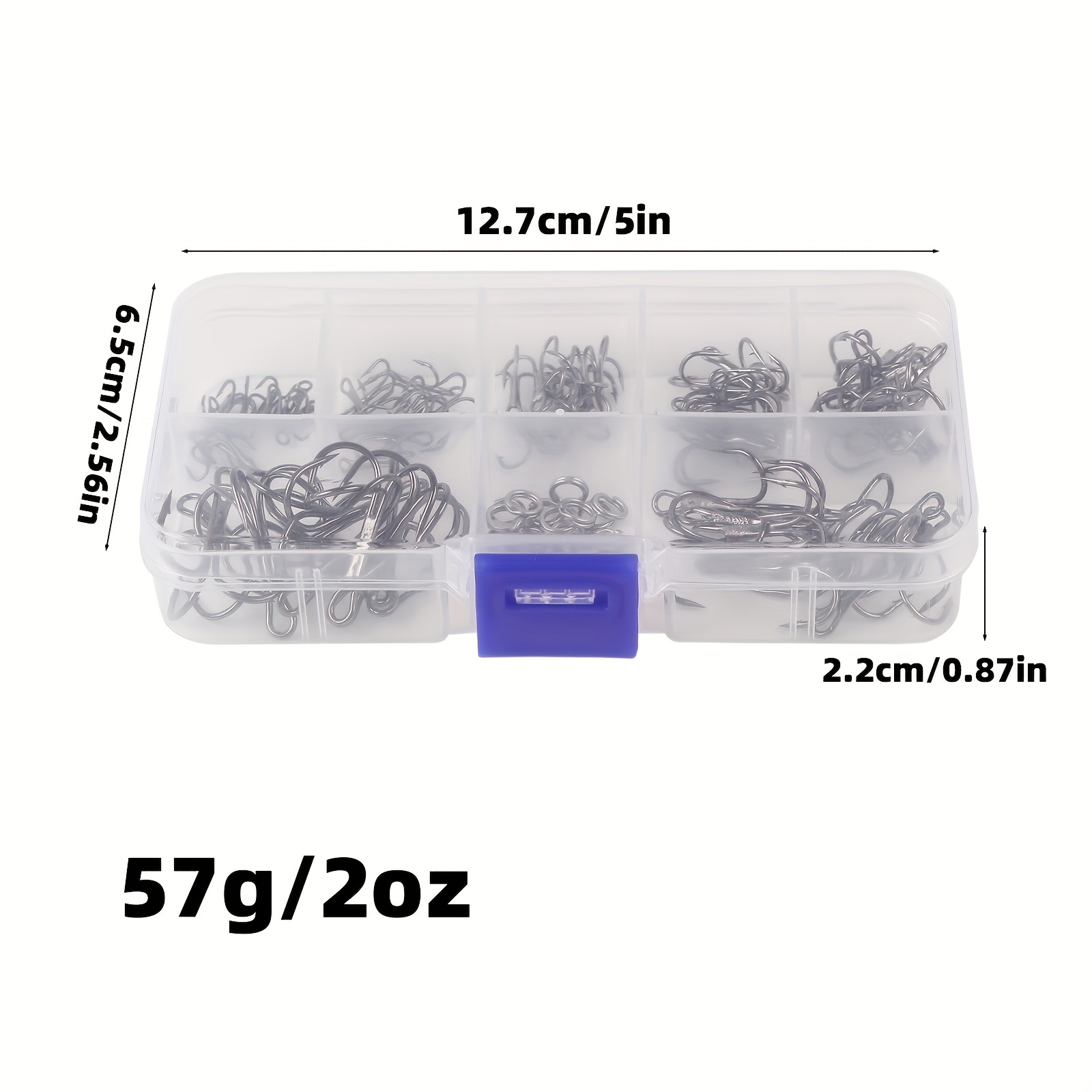 90pcs/set The lure triple-hook - مراجعة Fishing Hook Assortment وسعره