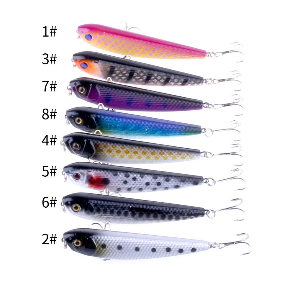 8pcs 8.5cm 9.8g Long Casting T - مراجعة Fishing Hook Treble وسعره