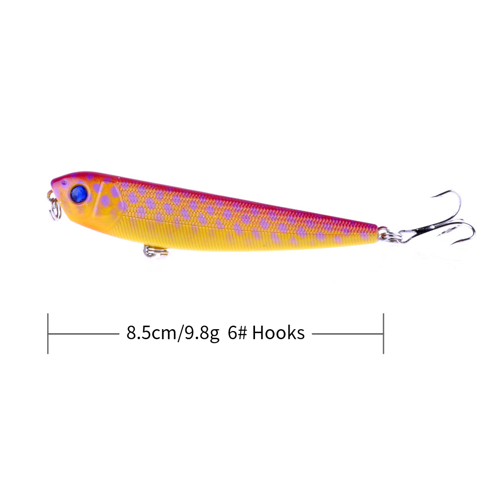 8pcs 8.5cm 9.8g Long Casting T - مراجعة Fishing Hook Treble وسعره